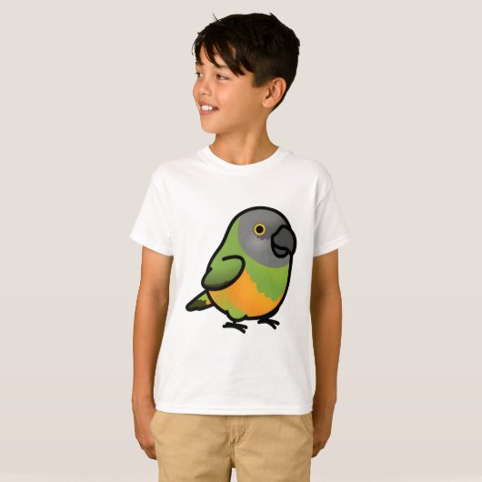 Chubby Senegal Parrot T-shirt (Voorkant volledig)