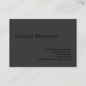 Chubby Simple Black Out Photographer Visitekaartje (Achterkant)