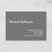 Chubby Simple Nickel Grey Photograaf Visitekaartje (Achterkant)