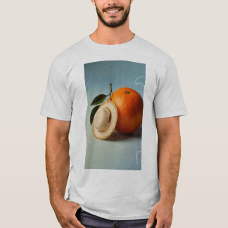 Chubby Sinaasappel met een Petten T-shirt