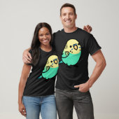 Chubby Sky Blue Yellow-Headed Budgie T-shirt (Unisex)