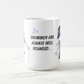 Chubby Snowman met Gezegde Koffiemok (Center)