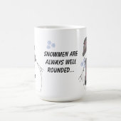 Chubby Snowman met Gezegde Koffiemok (Center)