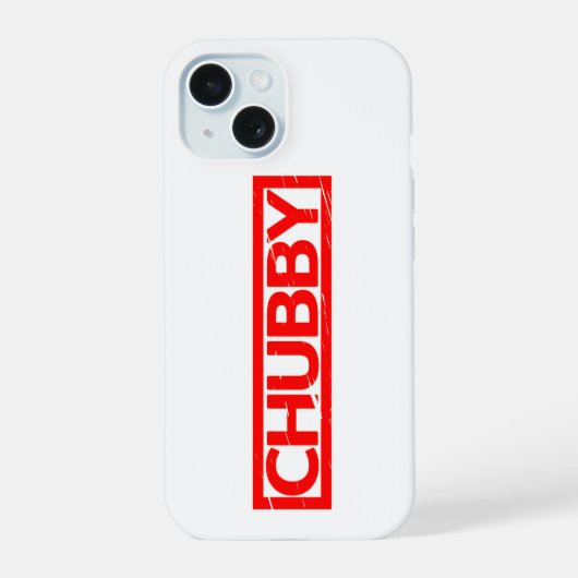 Chubby Stamp iPhone 15 Case (Achterkant)