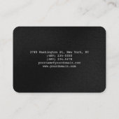 Chubby Stijlvol Script Trendy Professioneel Grijs Visitekaartje (Achterkant)