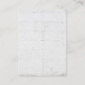 Chubby Stylish Monogram Gray Wall Brick Visitekaartje (Achterkant)