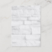 Chubby Stylish Monogram Wall Brick Achtergrond Visitekaartje (Achterkant)