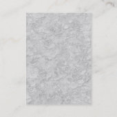 Chubby Stylish Red Monogram Gray Background Visitekaartje (Achterkant)