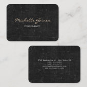 Chubby Stylish Script Trendy Grey Wall Brick Visitekaartje (Voorkant / Achterkant)