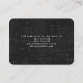 Chubby Stylish Script Trendy Grey Wall Brick Visitekaartje (Achterkant)