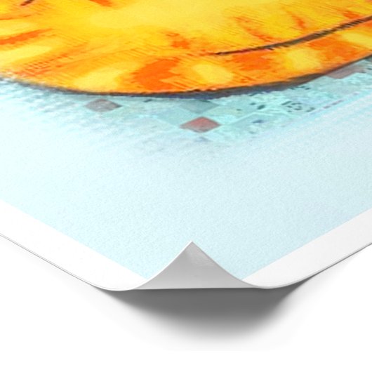 Chubby Tabby en Siamese kat Cuddle Poster (Hoek)