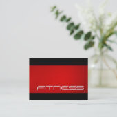 Chubby Trend Black Red Fitness Sport Visitekaartje (Staand voorkant)
