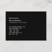 Chubby Trend Black Red Fitness Sport Visitekaartje (Achterkant)