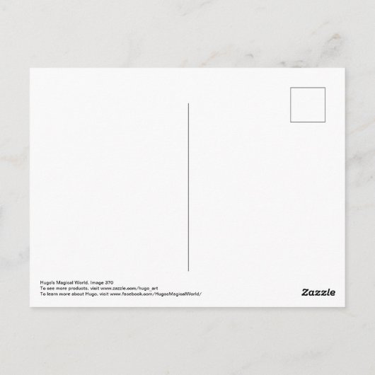 Chubby-uil met diepe blauwe achtergrond briefkaart (Achterkant)