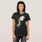 Chubby Unicorn Rainbow Jetpack T-shirt (Voorkant volledig)