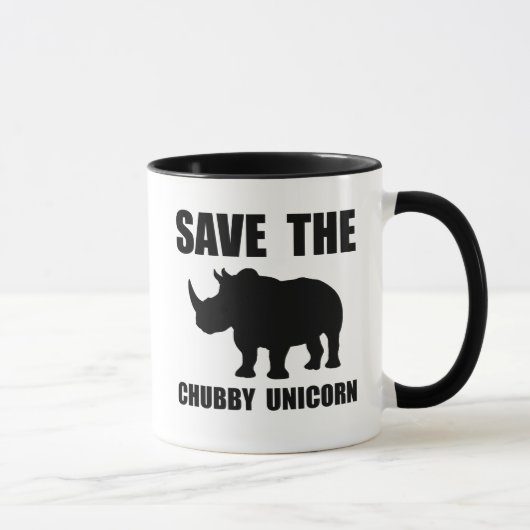 Chubby Unicorn Rhino Mok (Rechts)