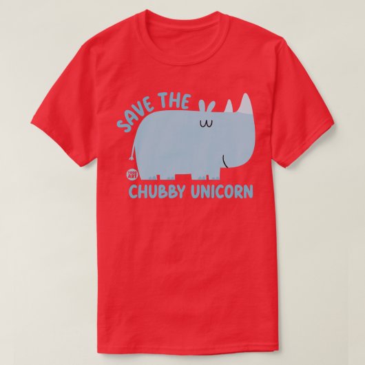 chubby unicorn t-shirt (Design voorkant)