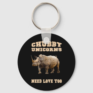 Chubby Unicorns hebben liefde voor Rijnovers nodig Sleutelhanger