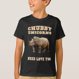 Chubby Unicorns hebben liefde voor Rijnovers nodig T-shirt