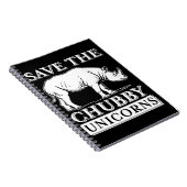 Chubby Unicorns Notitieboek (Rechterzijde)
