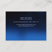 Chubby Unique Blue Gray Monogram Visitekaartje (Achterkant)