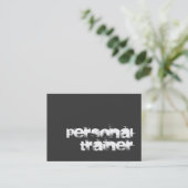 Chubby Unique Fitness Trainer Modern Visitekaartje (Staand voorkant)