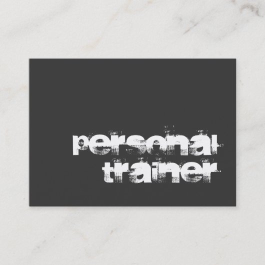Chubby Unique Fitness Trainer Modern Visitekaartje (Voorkant)