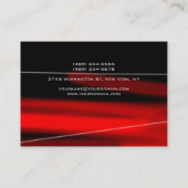 Chubby Unique Zwart Rood Monogram Visitekaartje (Achterkant)