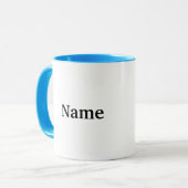 Chubby verpleegster met capsule en glas water Mok (Voorkant links)