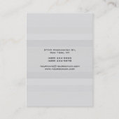Chubby Vertical Grey Plain Modern Professional Visitekaartje (Achterkant)