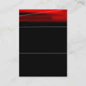 Chubby Vertical Red Black Pattern Visitekaartje (Achterkant)