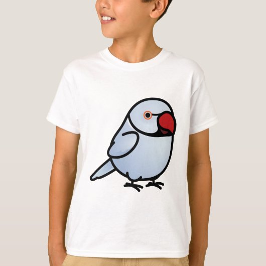 Chubby Violet Indian Ringneck Parkiet T-shirt (Voorkant)
