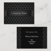 Chubby Visitekaartje Black Polka Dot (Voorkant / Achterkant)