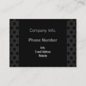 Chubby Visitekaartje Black Polka Dot (Achterkant)