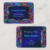 Chubby Visitekaartje Floral Abstract Glas in lood (Voorkant / Achterkant)