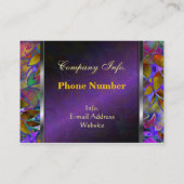 Chubby Visitekaartje Floral Abstract Glas in lood (Achterkant)