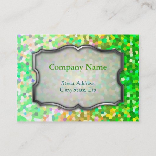 Chubby Visitekaartje Mosaic Sparkley Texture (Voorkant)