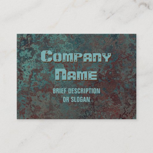 Chubby voor het afdrukken van corrosie-"koper" visitekaartje (Voorkant)