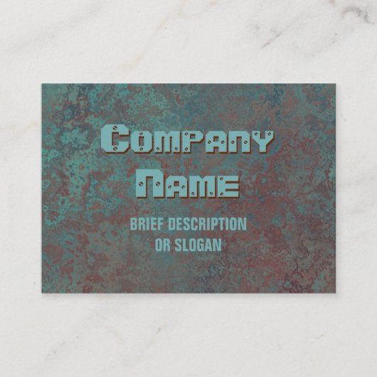 Chubby voor het afdrukken van corrosie-"koper" visitekaartje (Voorkant)