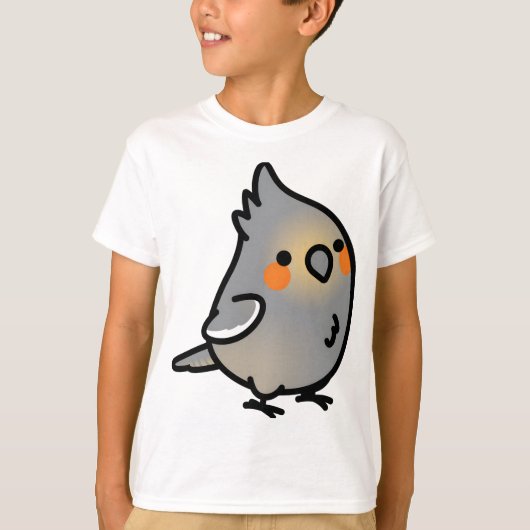 Chubby Vrouw Cockatiel T-shirt (Voorkant)