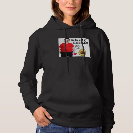 Chubby Weight Water Fat Nikocado Avocado Meme Pun Hoodie (Voorkant)