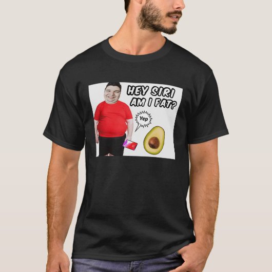 Chubby Weight Water Fat Nikocado Avocado Meme Pun T-shirt (Voorkant)