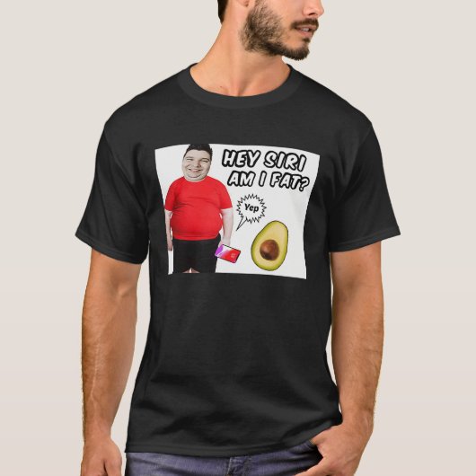 Chubby Weight Water Fat Nikocado Avocado Meme Pun  T-shirt (Voorkant)