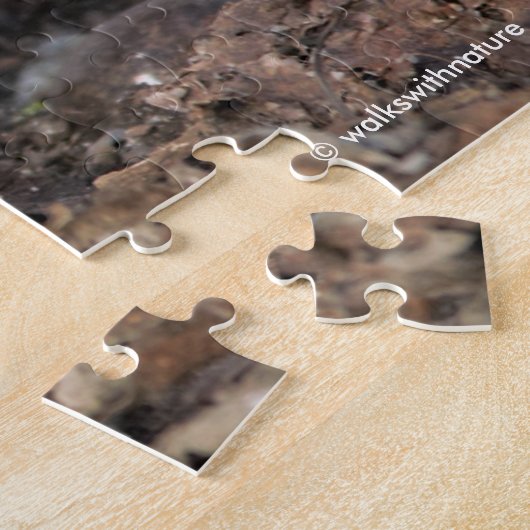 Chubby White-Crowned Sparrow in the Winter Sun Legpuzzel (Zijkant)