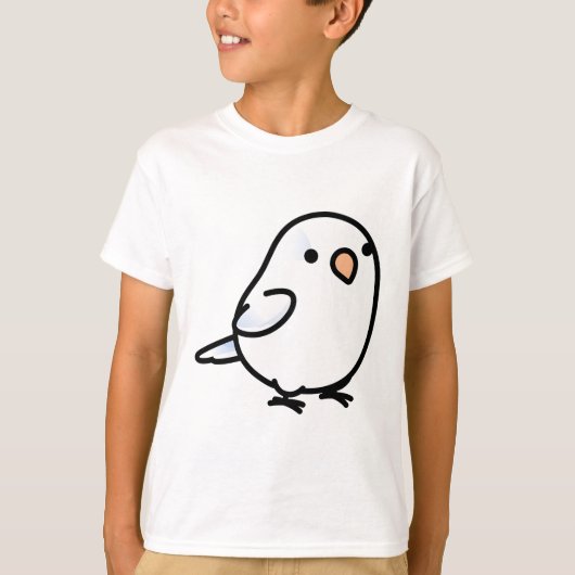 Chubby White Parrotlet T-shirt (Voorkant)