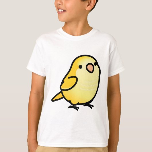 Chubby Yellow Quaker Parrot T-shirt (Voorkant)