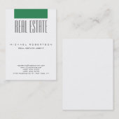 Chubby Zee Green White Clean Agent Visitekaartje (Voorkant / Achterkant)