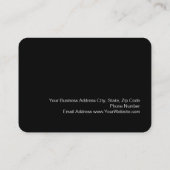 Chubby Zwart Groen Ronde Fotografie Visitekaartje (Achterkant)