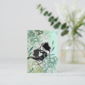 Chubbykaart "Aqua Fire" Visitekaartje (Staand voorkant)