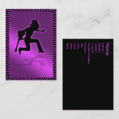 Chubbykaart "Roze Majestic" Visitekaartje (Voorkant / Achterkant)